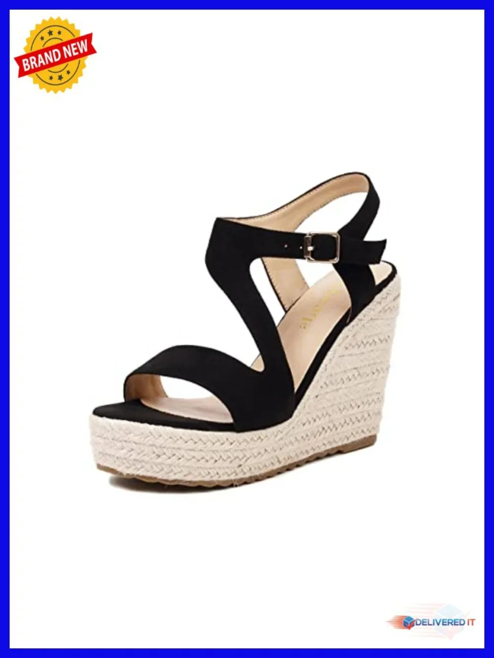 Wedge Espadrille Platform Sandals Ankle Strap Open Toe Summer Sandals